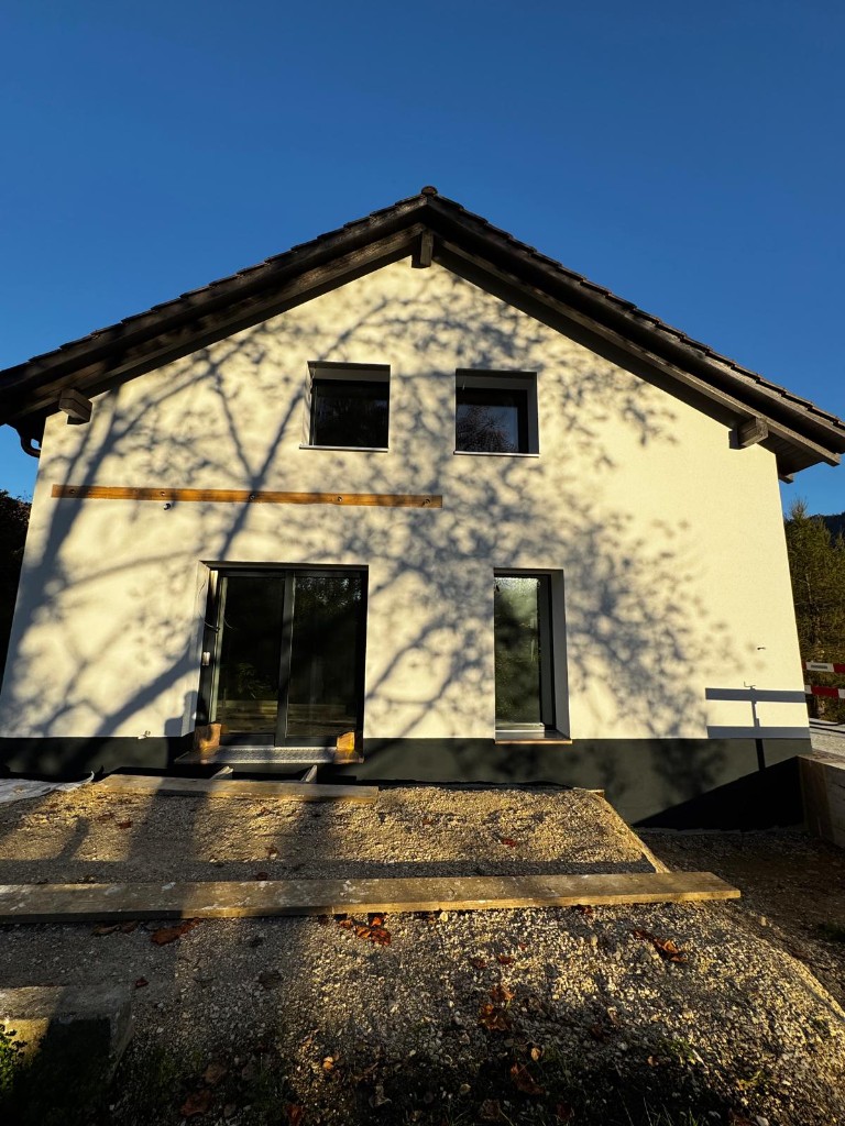 Chantier de plâtrerie et crépi dans le Jura bernois